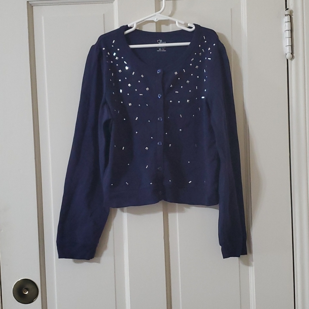 Embellished Navy Top
